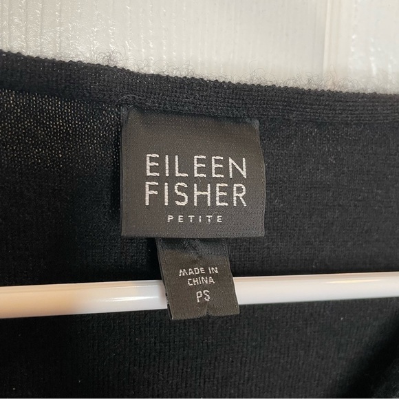 Eileen Fisher 100% Cashmere Sweater in Black in Petite S - Picture 7 of 9